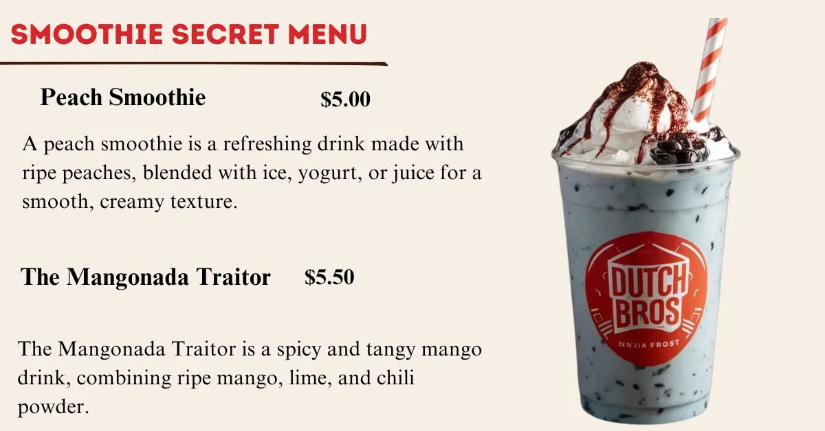 Dutch Bros Smoothie Secret Menu USA